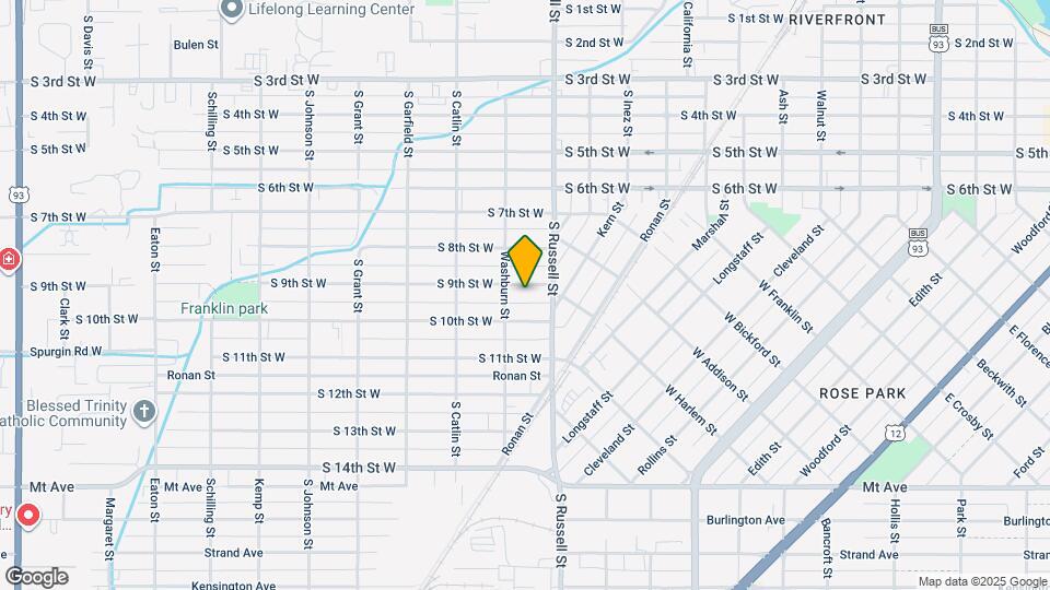 1539 S 9th St W Map and Location Details