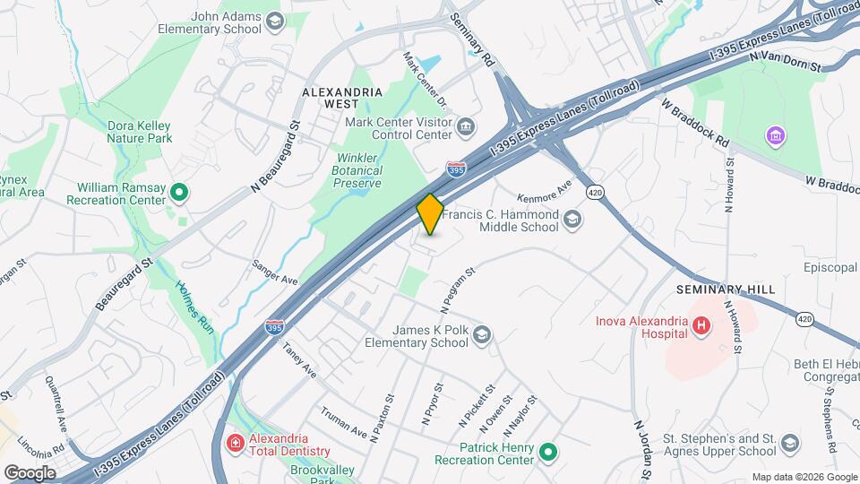 1407 N Van Dorn St Map and Location Details