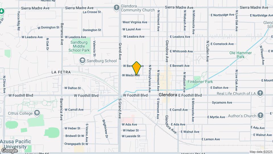 316-356 W. Meda Ave. Glendora CA. 91741 Map and Location Details