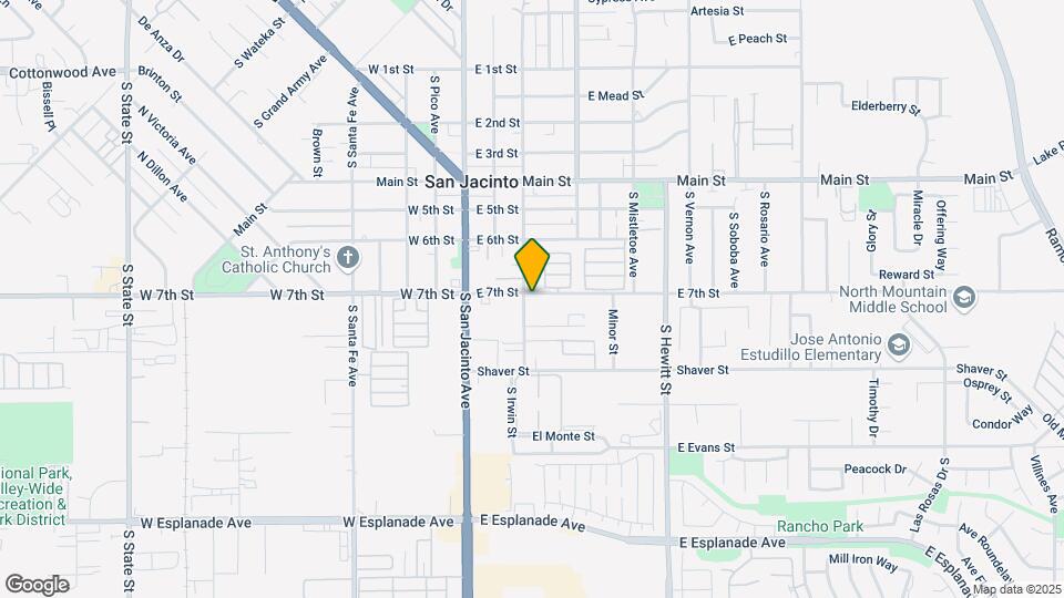 16 Parcel SFR Portfolio (San Jacinto - 55+) Mapa y Detalles de la Ubicación