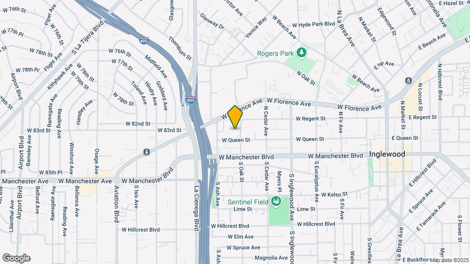 115 N Oak St Map and Location Details