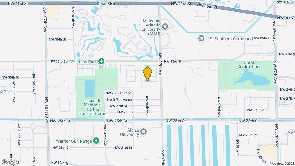 9794 NW 29th Terrace Map and Location Details