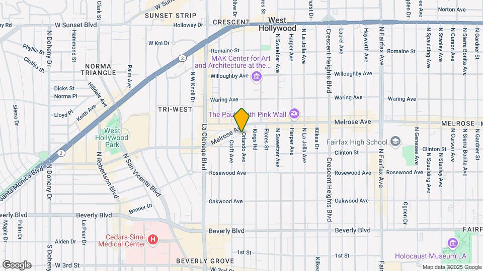 629 N Orlando Ave Mapa y Detalles de la Ubicación