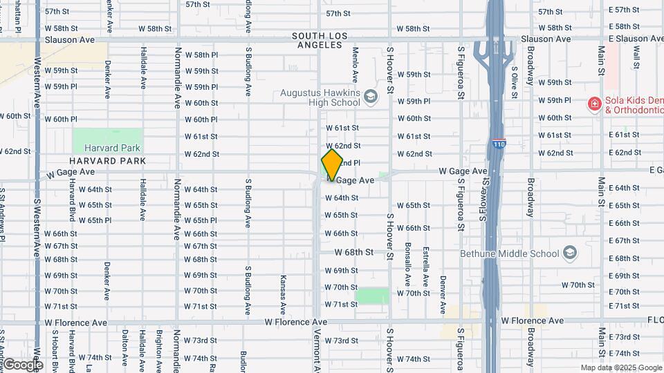 940 W Gage Ave Mapa y Detalles de la Ubicación