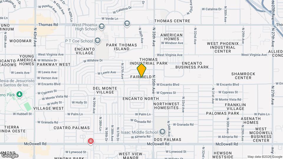 3541 W Vernon Ave Map and Location Details