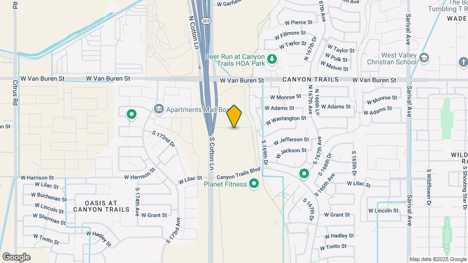 Suncrest Vista at Canyon Trails 55+ Apartment Homes Map and Location Details