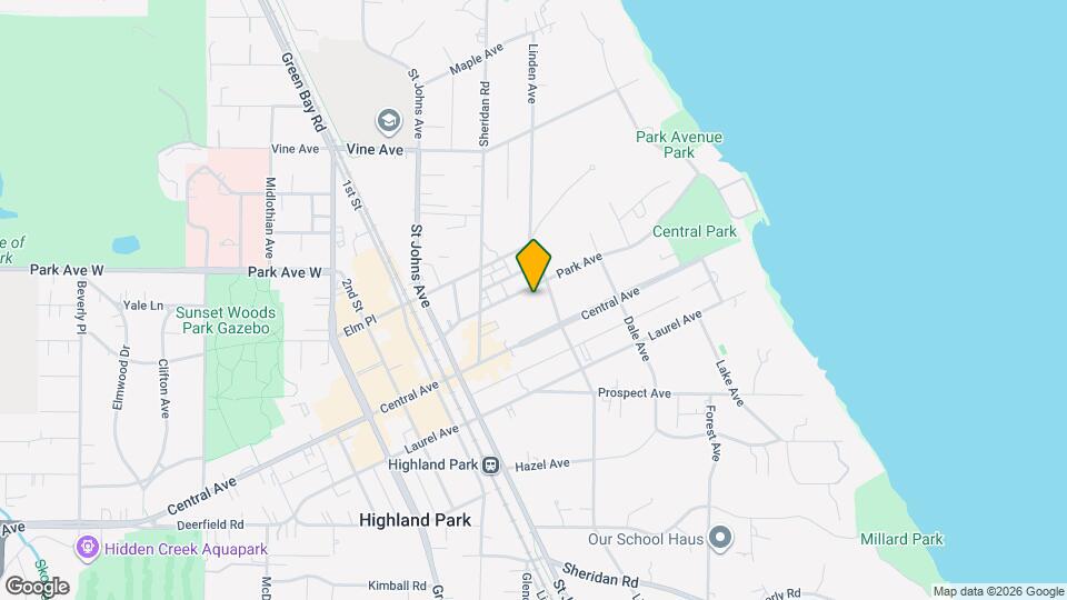 Highland Park Mapa y Detalles de la Ubicación