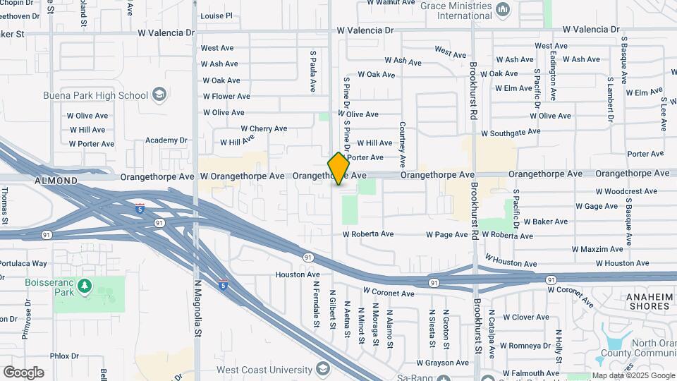 Fullerton Pointe Apartments Mapa y Detalles de la Ubicación