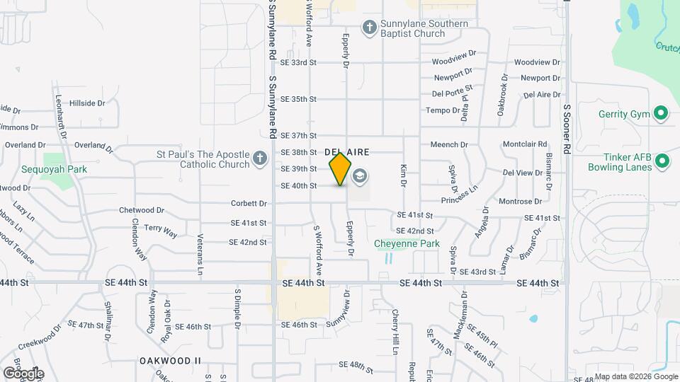 4428 SE 40th St Map and Location Details