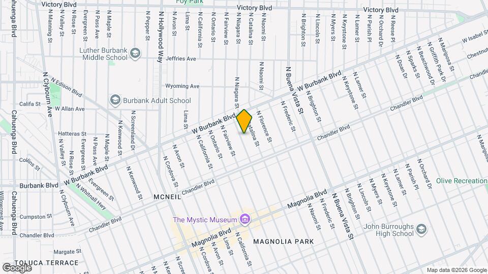 1202 N Niagara St Map and Location Details