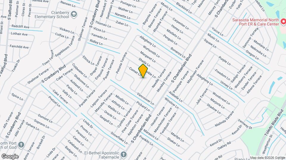 3602 Waffle Terrace Map and Location Details