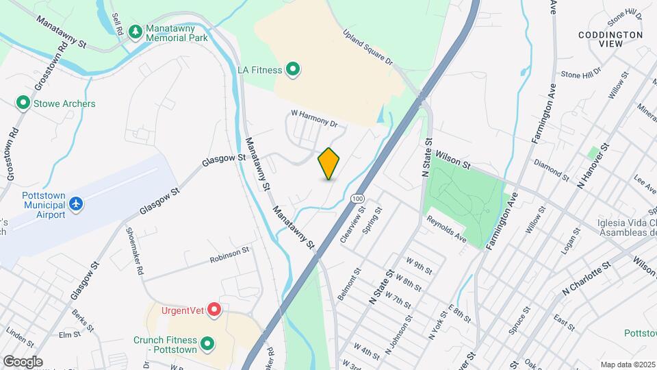 527 Upland St Map and Location Details