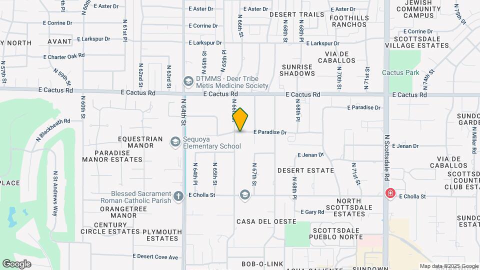6601 E Paradise Dr Map and Location Details
