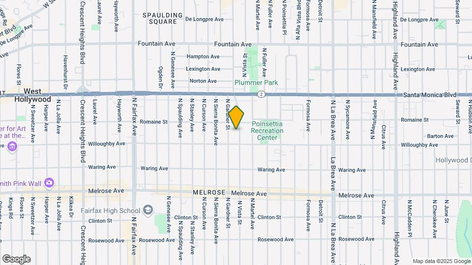 935 N Vista St Map and Location Details