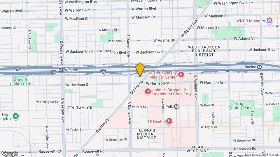 1926 W Harrison St Map and Location Details