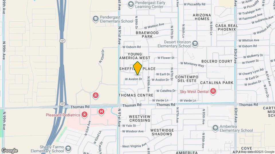 8930 W Avalon Dr Map and Location Details