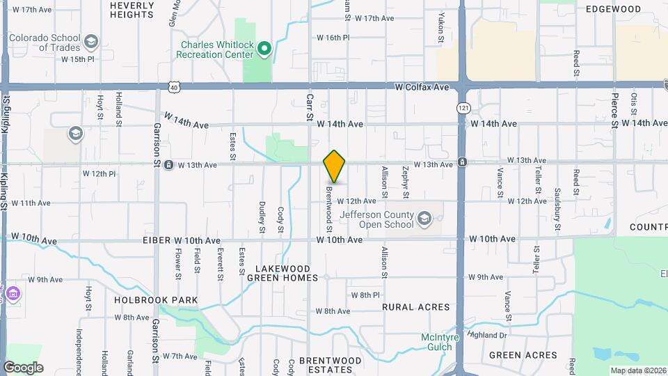 8280 W 12th Pl Map and Location Details