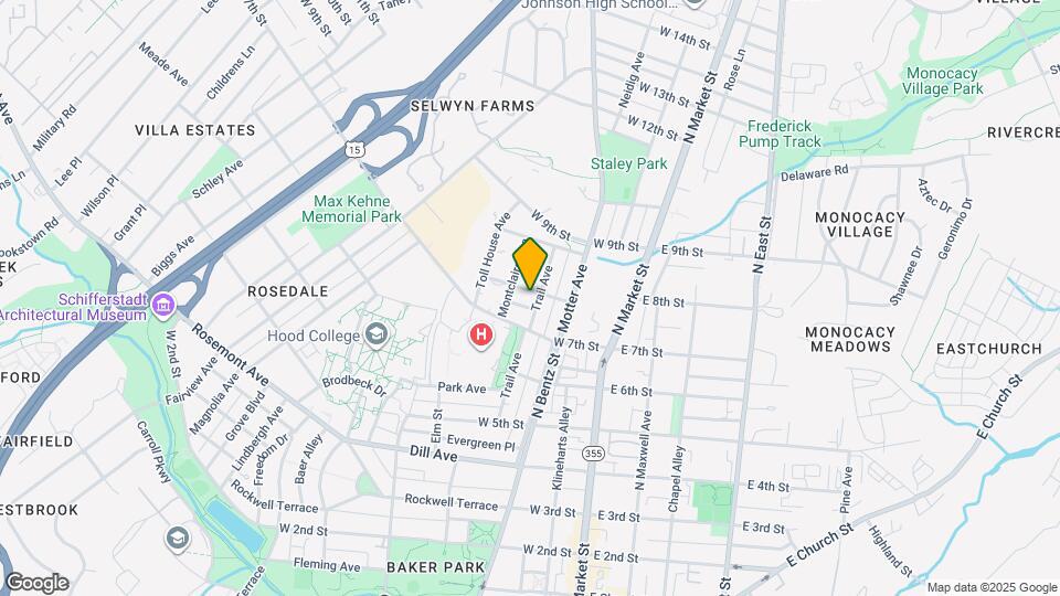 725 Trail Ave Map and Location Details