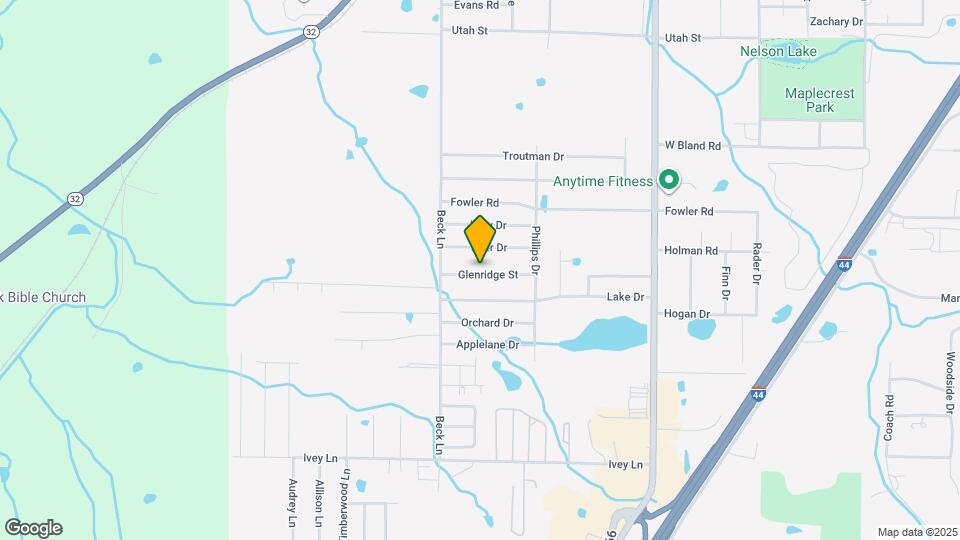 1215 Glenridge St Map and Location Details