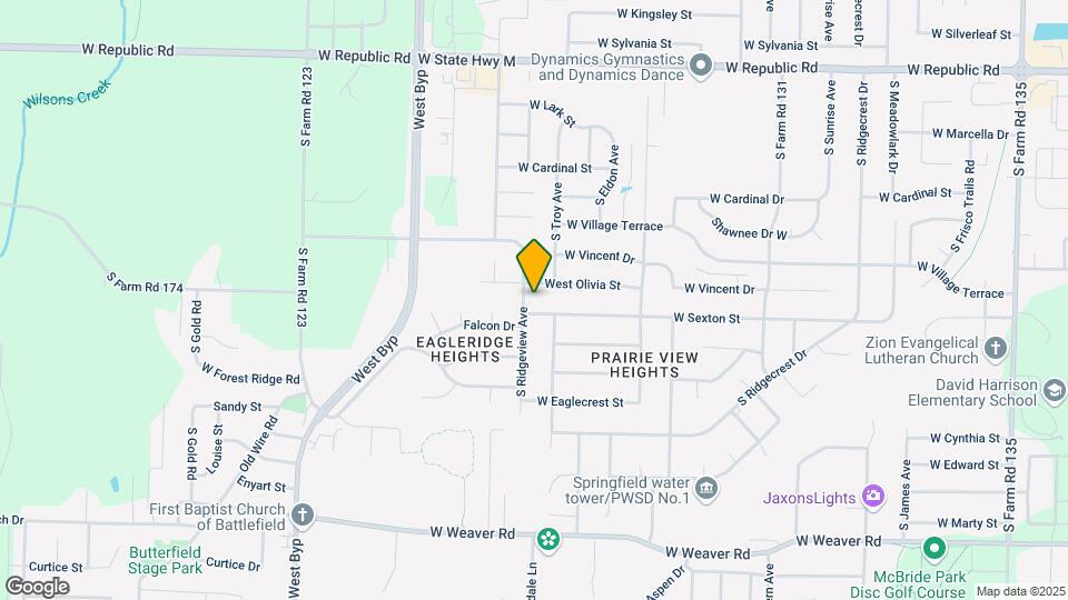 4606 S Ridgeview Ave Map and Location Details