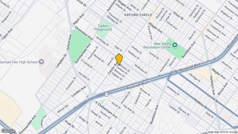 1419 Lardner St Map and Location Details