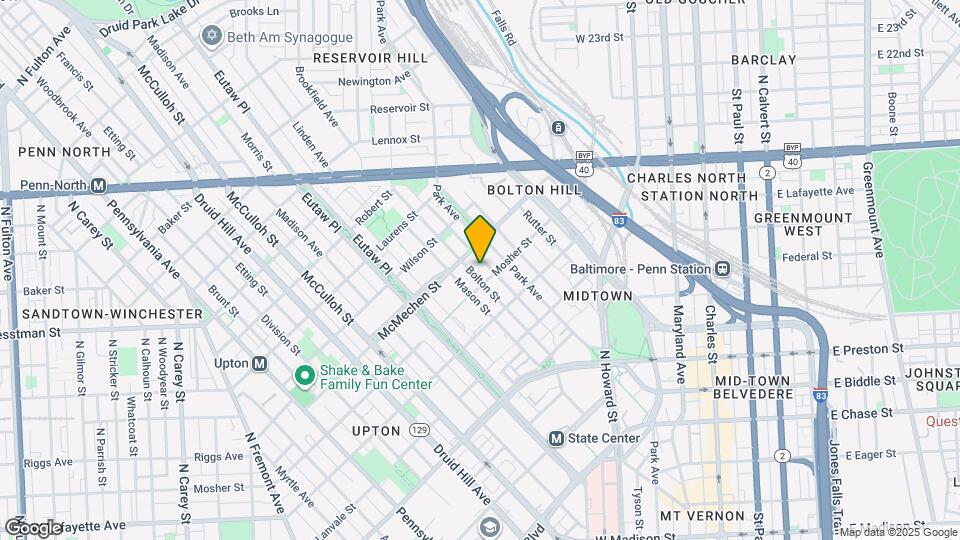 1511 Bolton St Map and Location Details