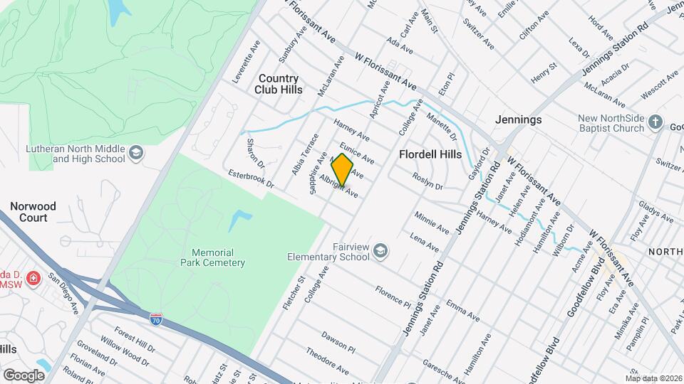 7218 Albright Ave Map and Location Details