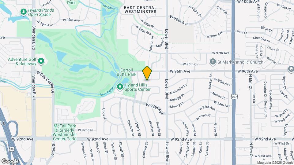 3760 W 95th Pl Mapa y Detalles de la Ubicación