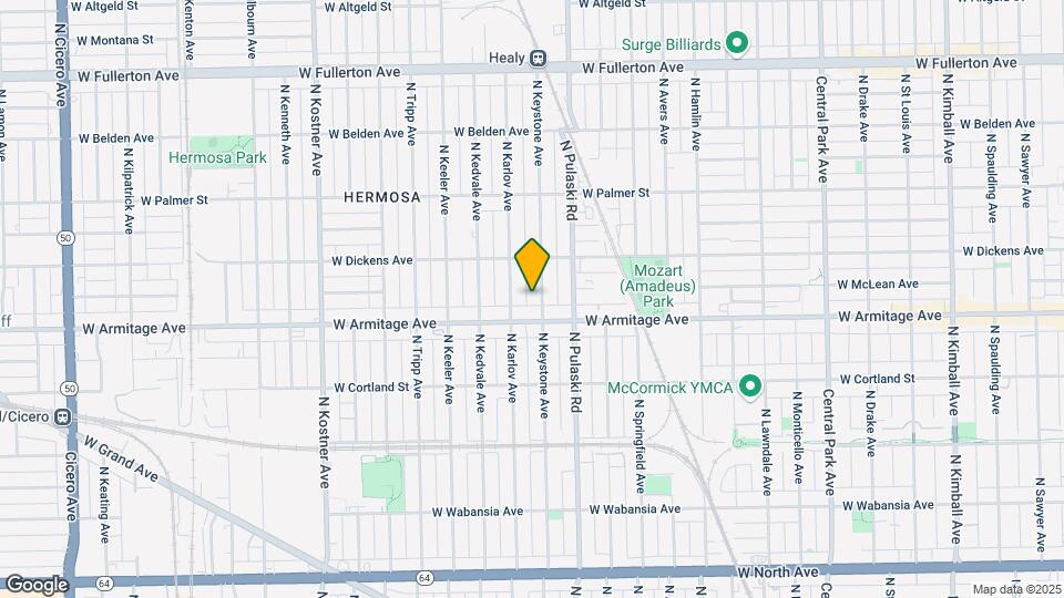 2020 N Keystone Ave Map and Location Details