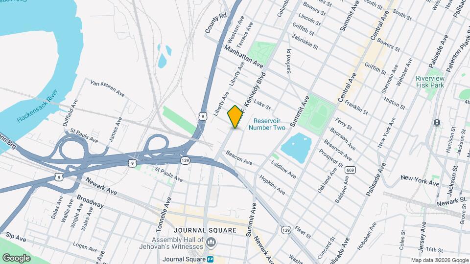 3172 John F. Kennedy Blvd Map and Location Details
