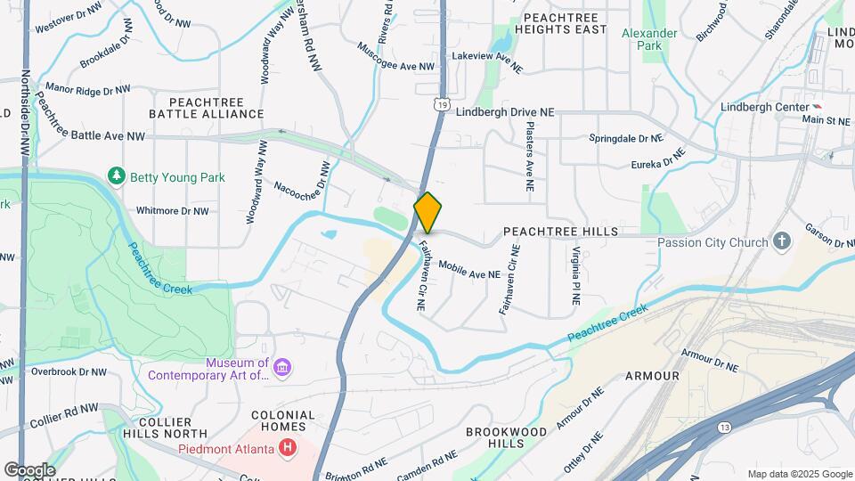 Peachtree Battle Apartment Map and Location Details