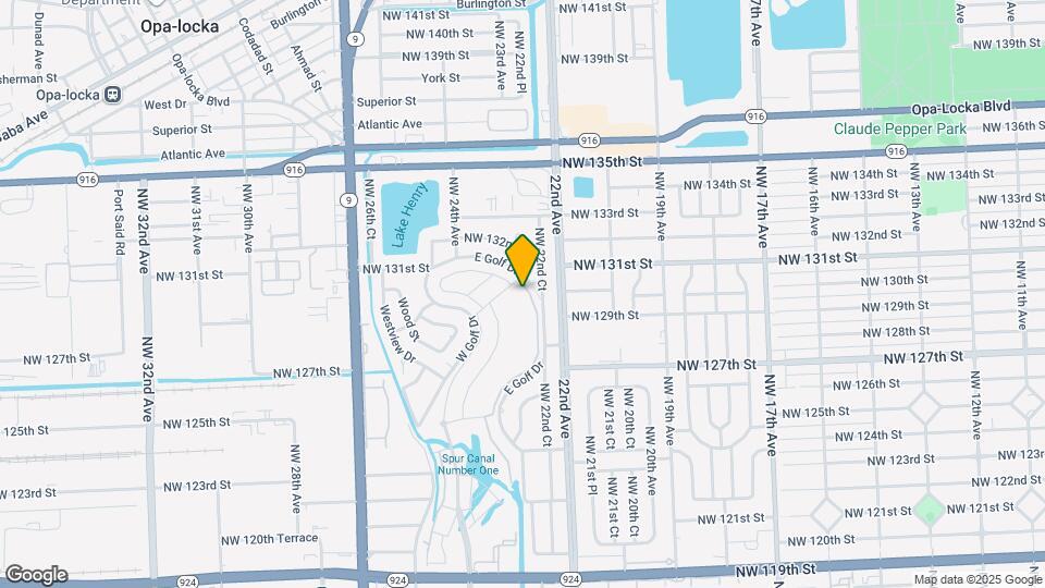 12956 NW 22nd Pl Map and Location Details