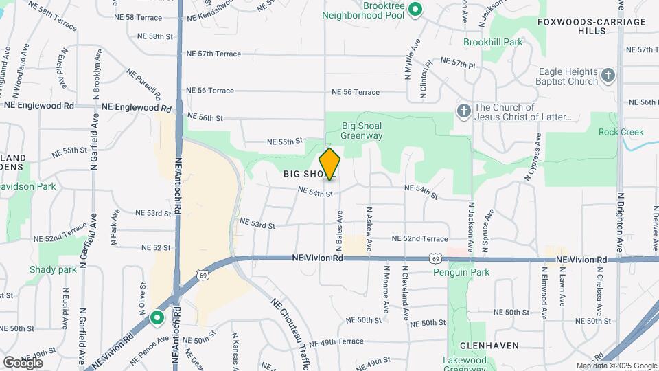 5411 N Indiana Ave Map and Location Details