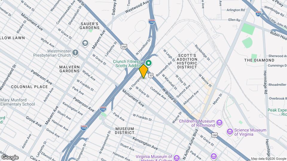 3406 Cutshaw Ave Map and Location Details