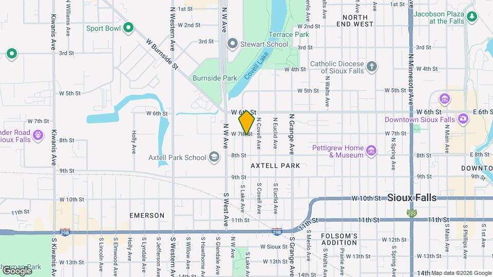 1209 W 7th St Map and Location Details