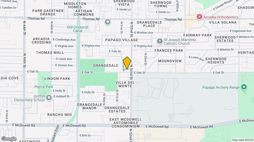 5146 E Oak St Map and Location Details