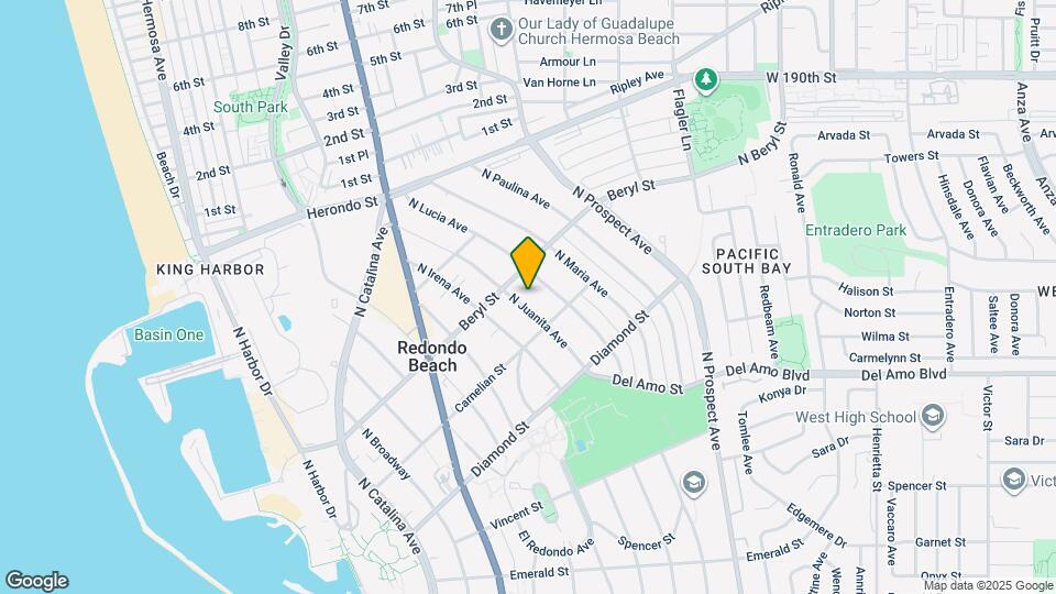 618 N Juanita Ave, Unit 618 B Mapa y Detalles de la Ubicación