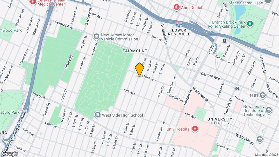 188 S 10th St, Unit Apt 2 Map and Location Details