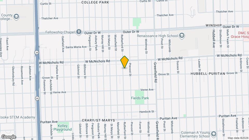 16836 Rutherford St Map and Location Details