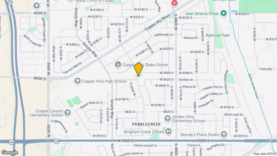 8607 McGinnis Ln Map and Location Details