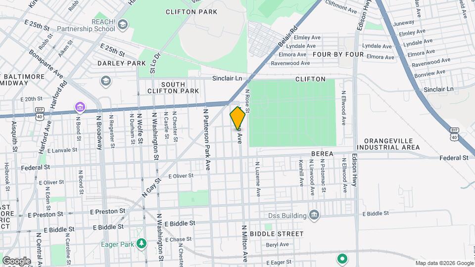 1724 N Milton Ave Map and Location Details