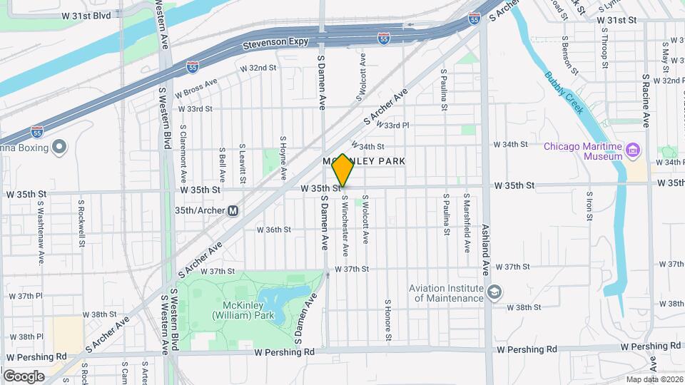 1937 W 35th St, Unit 2A Map and Location Details