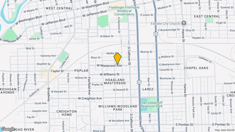 215 W Masterson Ave Map and Location Details