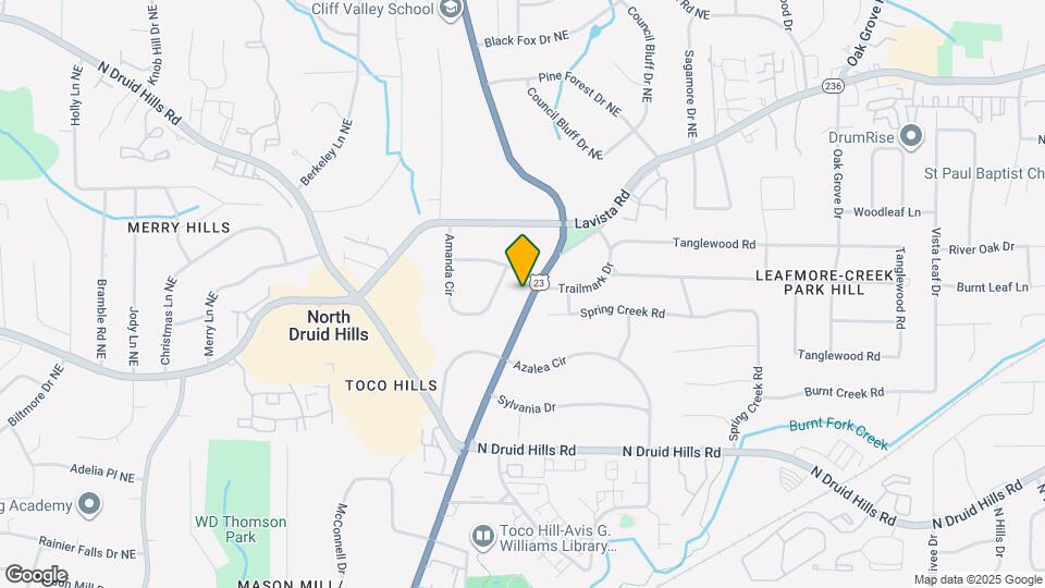 2132 Clairmont Rd Map and Location Details