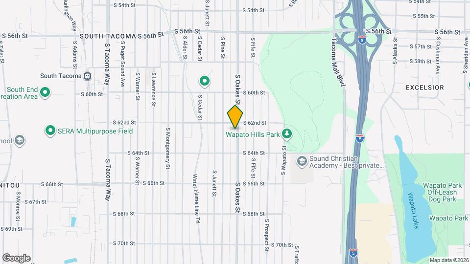 6216 S Oakes St Map and Location Details
