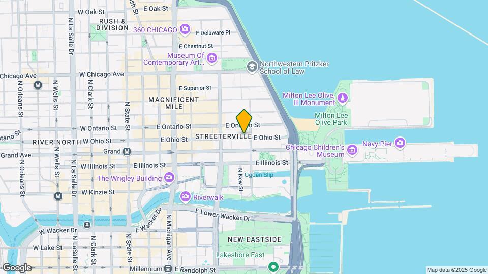 352 E Ohio St, Unit 2B Map and Location Details