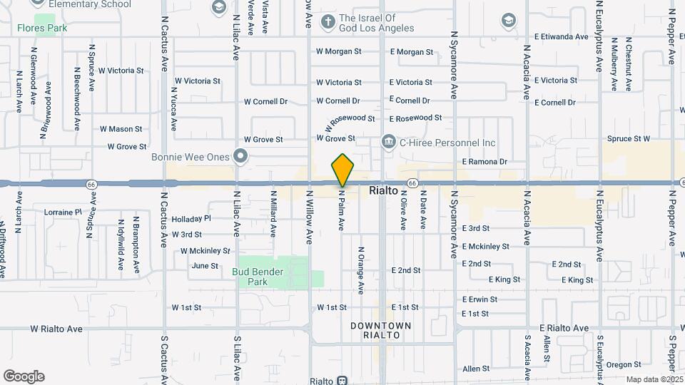 379-381 N Palm Ave Map and Location Details