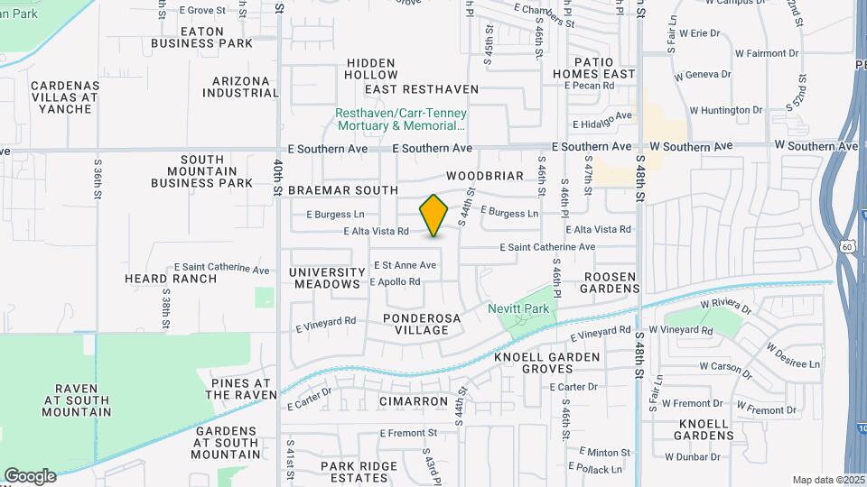 4322 E Saint Catherine Ave Mapa y Detalles de la Ubicación