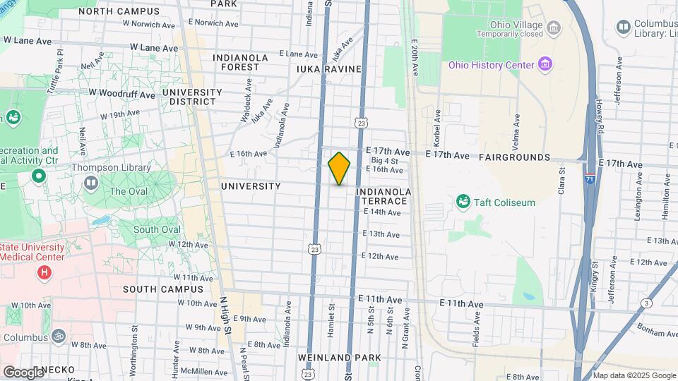 293 E 15th Ave Mapa y Detalles de la Ubicación