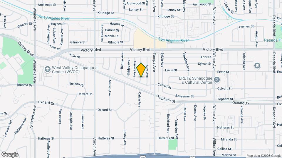 6210 Calvin Ave Map and Location Details